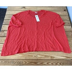 NWT Laurie Felt Oversized Rib Knit Pullover Top Size Medium Women’s Poppy